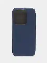 Синий чехол-книжка для Tecno Spark 10 / 10C (Техно Спарк 10 / 10С)