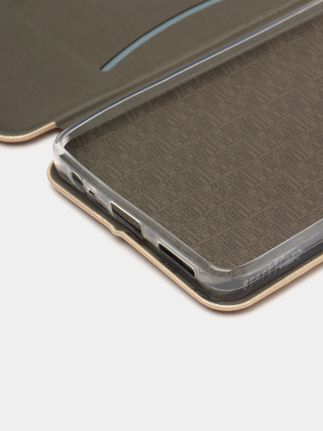 Золотой чехол-книжка для Tecno Spark 10 Pro (Техно Спарк 10 Про)