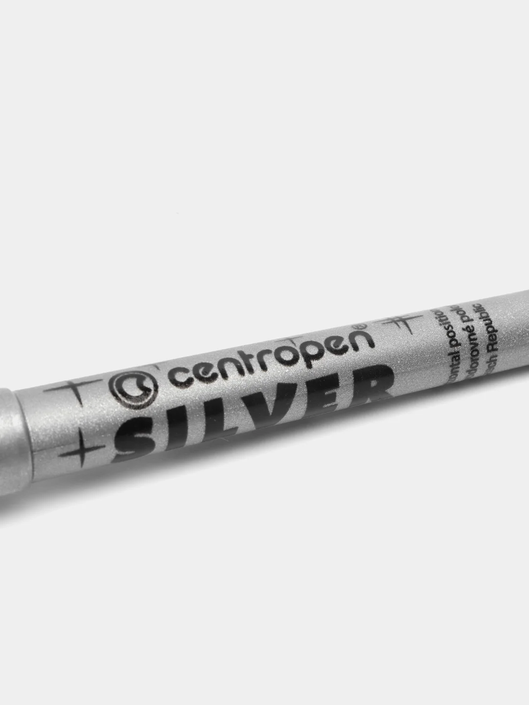 Маркер для рисования, скетчинга, декорирования, серебряный, Centropen, круглый, 150321