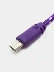 Фиолетовый кабель Micro USB в оплетке