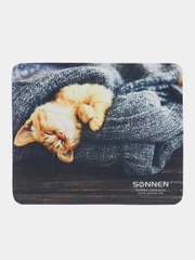 Коврик компьютерный игровой для мыши, компьютера Sonnen Kitten, 220х180х3 мм, 513313