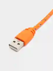 Оранжевый кабель Lightning, в оплетке