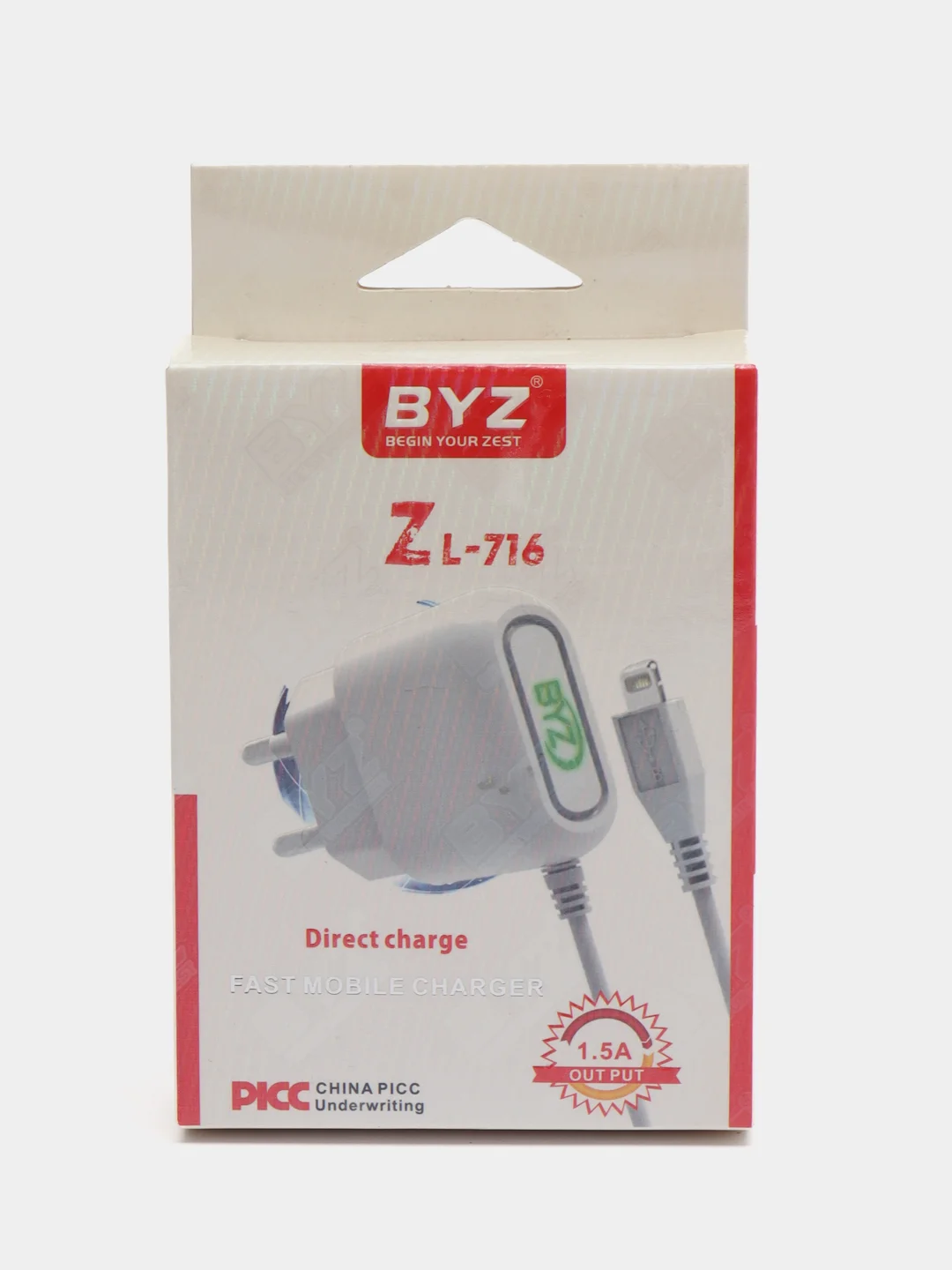 Сетевое зарядное устройство BYZ Lightning 1.5A