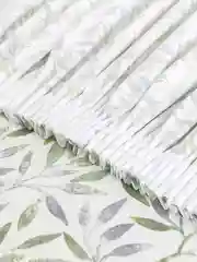 Зелёный хаки комплект штор для кухни с подхватами Altali, хлопок, короткие 2 шт, 138 x 180 см каждая