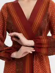 Рыжий домашний халат