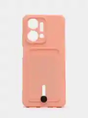 Конфетный чехол для Huawei Honor X7a (Хуавей Хонор Х7а) силиконовый, с карманом для карты