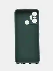 Тёмно-зелёный чехол силиконовый для Infinix Smart 6 Plus (Инфиникс Смарт 6 Плюс Silicone Cover)