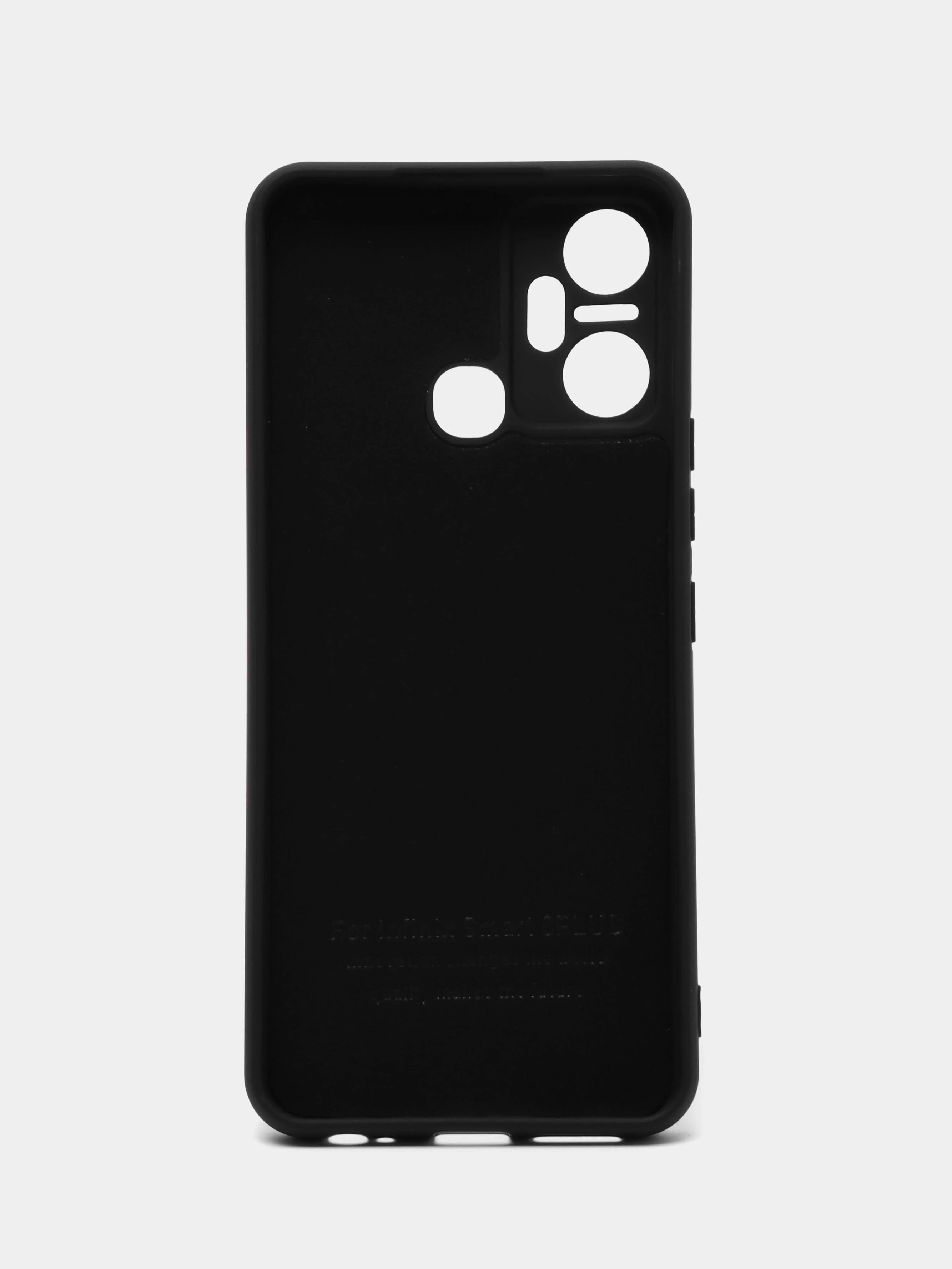 Черный чехол силиконовый для Infinix Smart 6 Plus (Инфиникс Смарт 6 Плюс Silicone Cover)