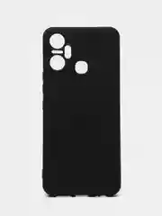 Черный чехол силиконовый для Infinix Smart 6 Plus (Инфиникс Смарт 6 Плюс Silicone Cover)