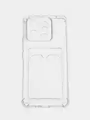 Прозрачный чехол для Xiaomi 13 Pro, Сяоми 13 Про прозрачный, с карманом для карты
