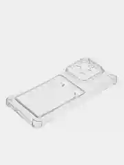 Прозрачный чехол для Xiaomi 13 Pro, Сяоми 13 Про прозрачный, с карманом для карты
