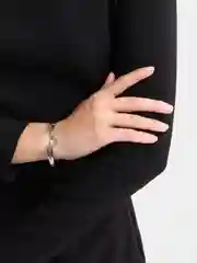 Серебряный браслет женский, с подвеской, римскими цифрами, цвет на выбор
