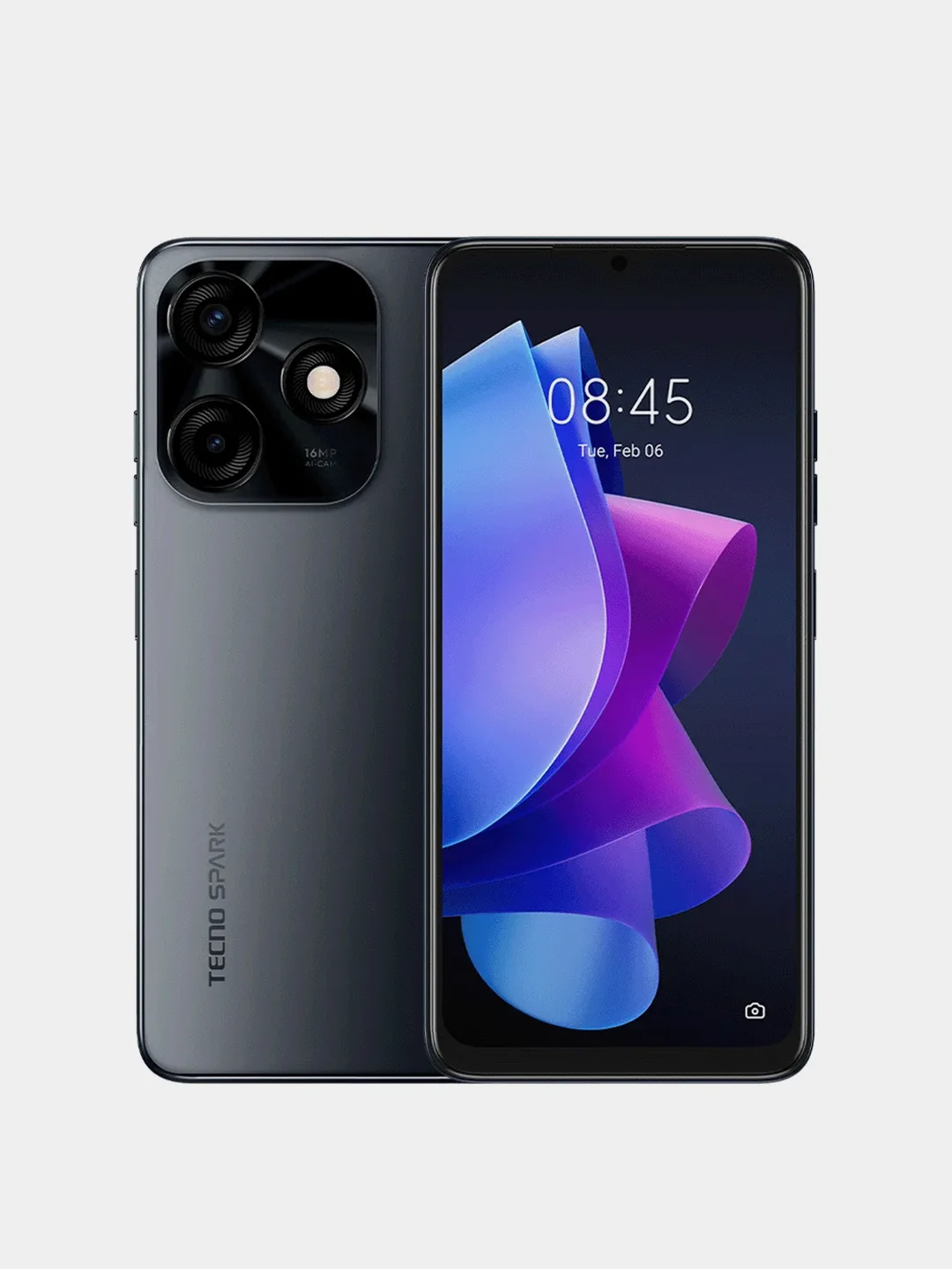 Черный смартфон Tecno Spark 10C 4/64 Gb