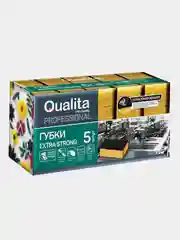 Губки для мытья посуды Qualita Extra Strong поролоновые, 100 x 69 х 38.5 мм