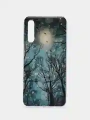 Лесной зеленый силиконовый чехол на Samsung Galaxy A50/A30s / Самсунг А50/А30s прозрачный, с рисунком