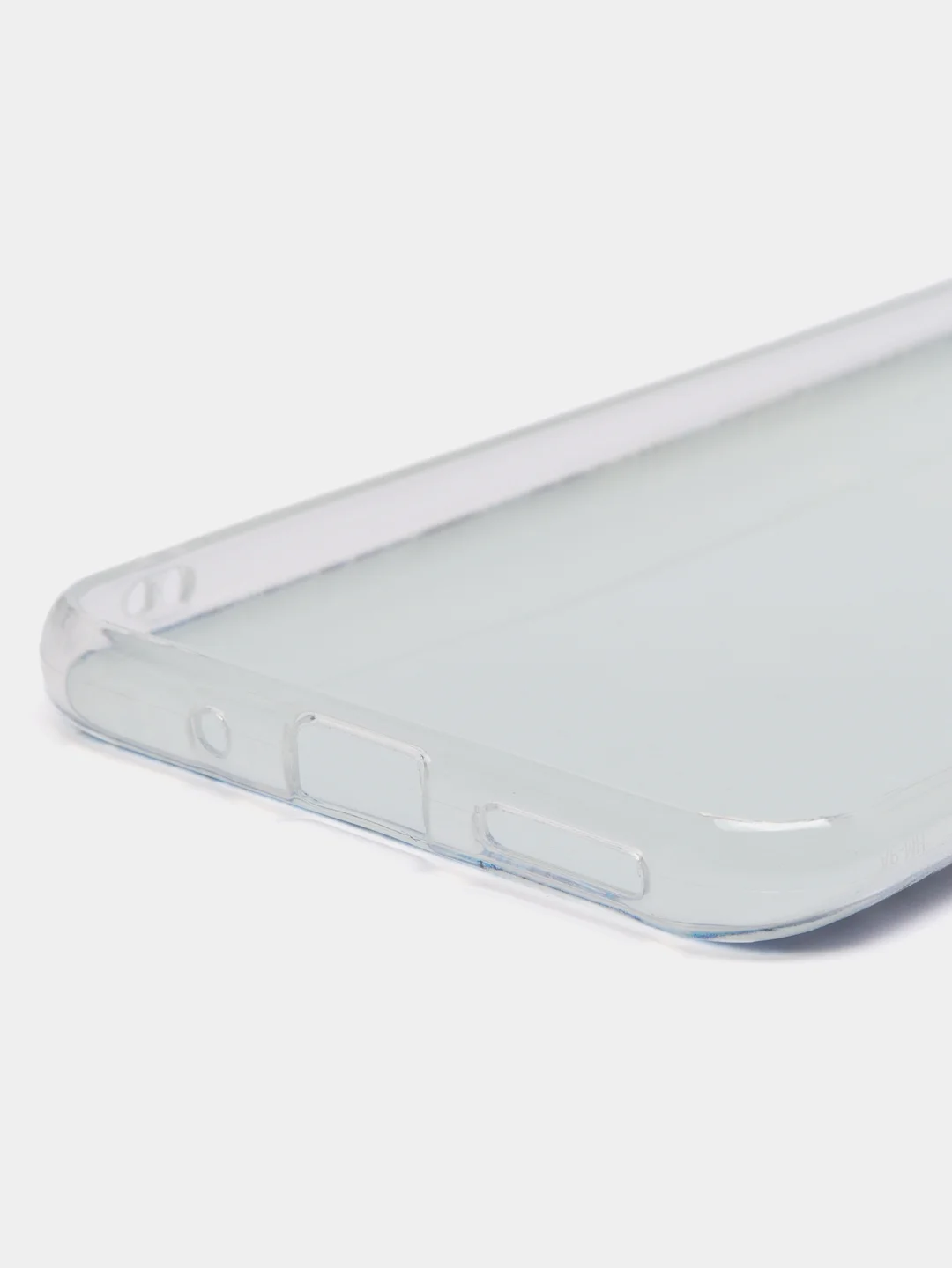 Небесно-голубой силиконовый чехол на Xiaomi Redmi 9A / Сяоми Редми 9А прозрачный с рисунком, защита камеры
