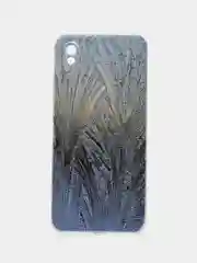 Небесно-голубой силиконовый чехол на Xiaomi Redmi 9A / Сяоми Редми 9А прозрачный с рисунком, защита камеры