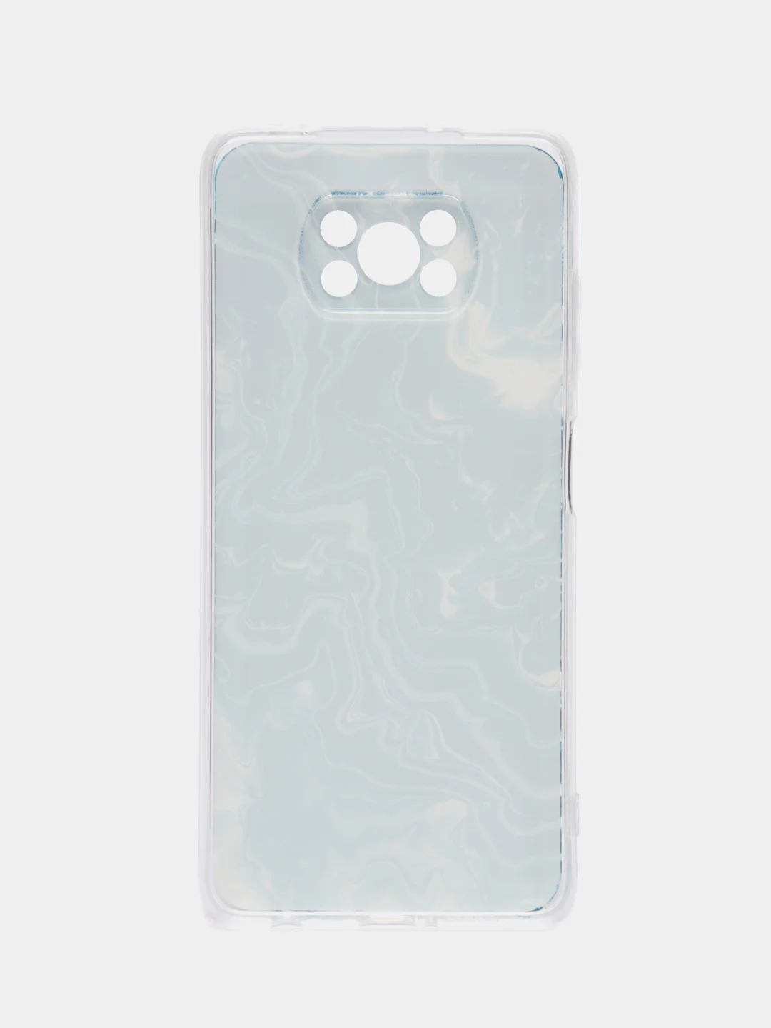 Тёмно-бирюзовый силиконовый чехол на Xiaomi Poco X3/X3 Pro / Сяоми Poco X3/Х3 Про прозрачный, с рисунком
