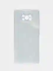 Тёмно-бирюзовый силиконовый чехол на Xiaomi Poco X3/X3 Pro / Сяоми Poco X3/Х3 Про прозрачный, с рисунком