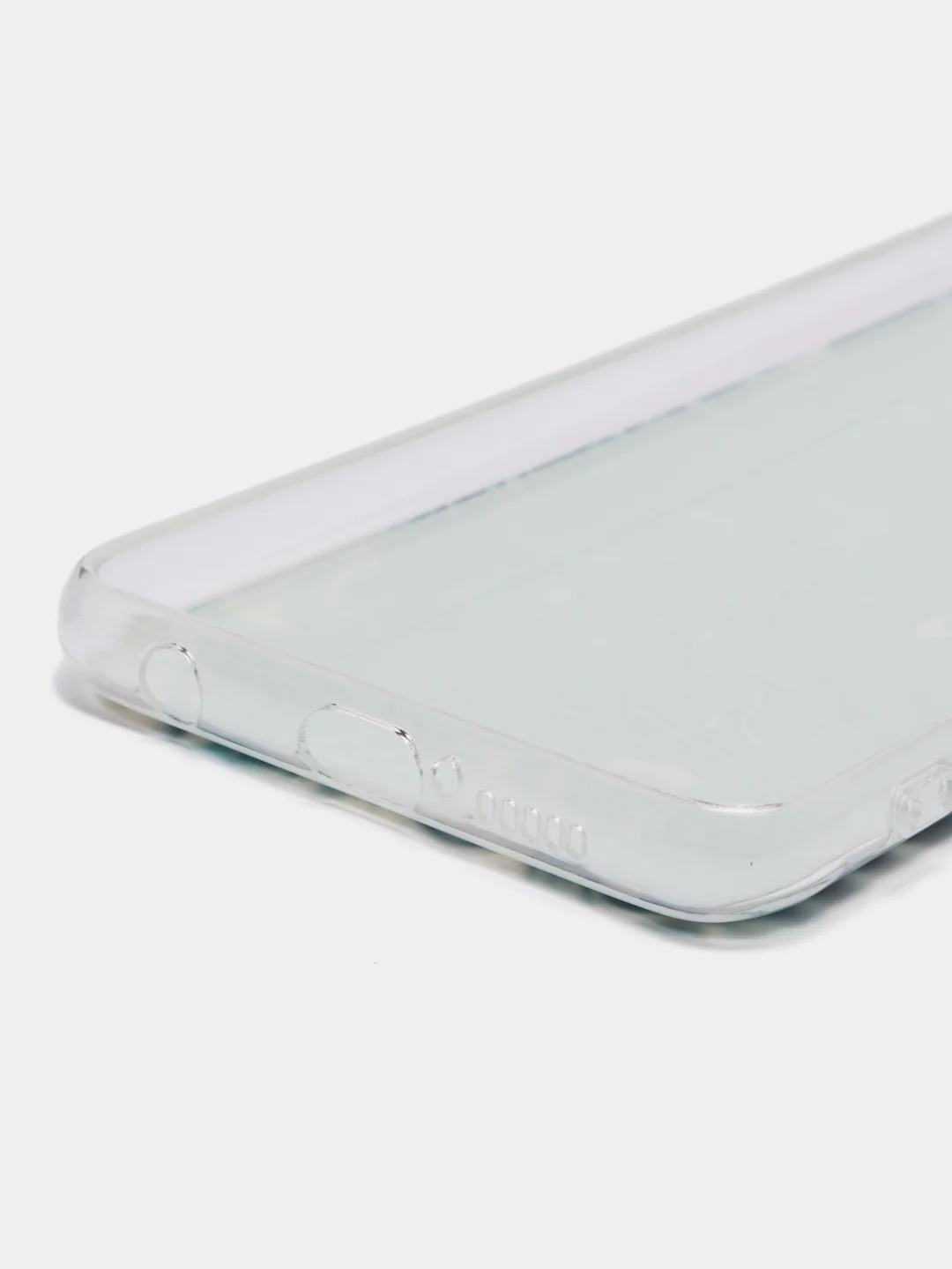 Тёмно-бирюзовый силиконовый чехол на Xiaomi Poco X3/X3 Pro / Сяоми Poco X3/Х3 Про прозрачный, с рисунком