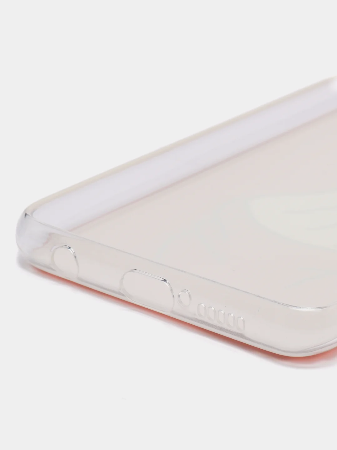 Пастельно-коралловый силиконовый чехол на Xiaomi Poco X3/X3 Pro / Сяоми Poco X3/Х3 Про прозрачный, с рисунком