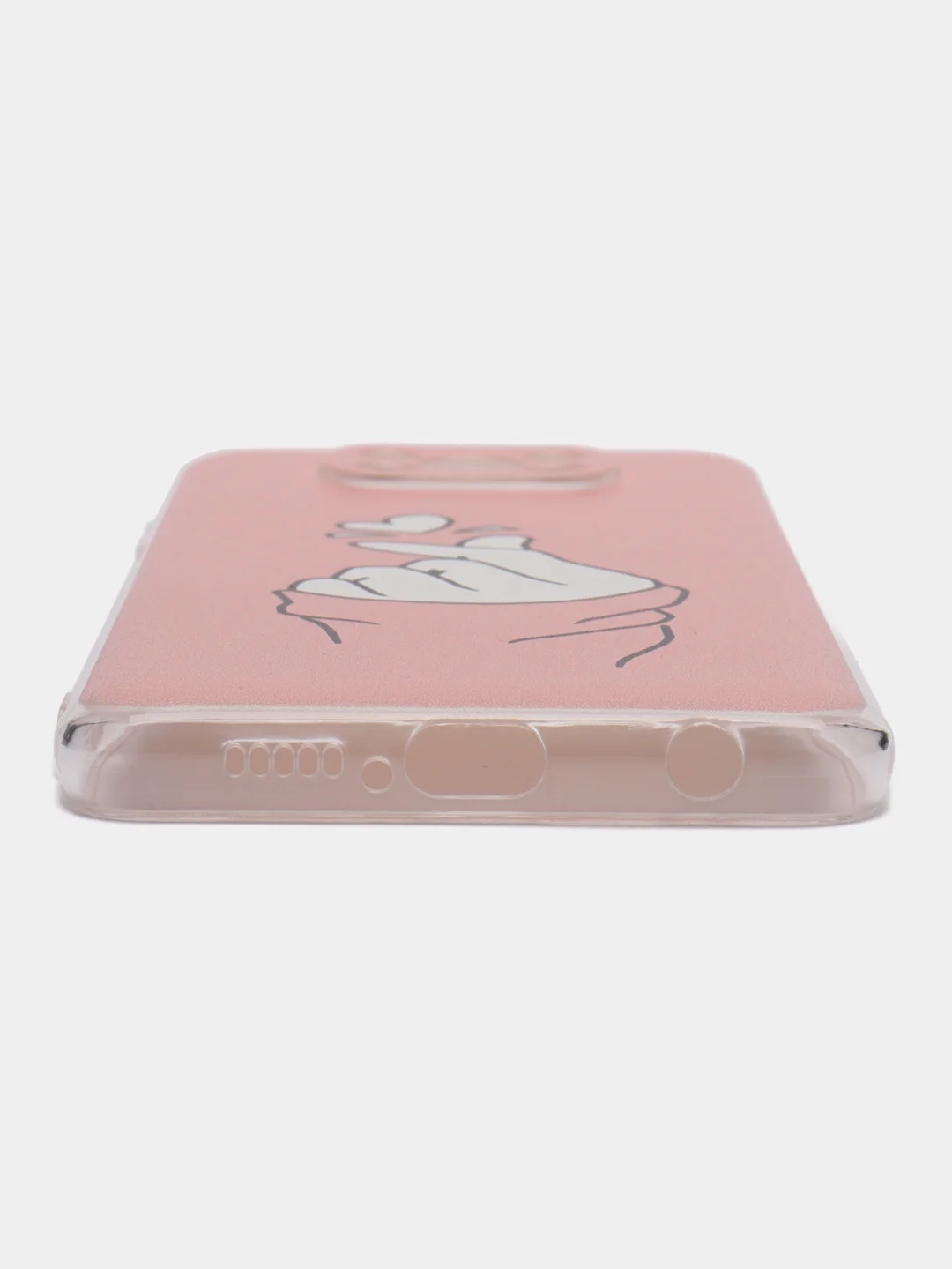 Пастельно-коралловый силиконовый чехол на Xiaomi Poco X3/X3 Pro / Сяоми Poco X3/Х3 Про прозрачный, с рисунком