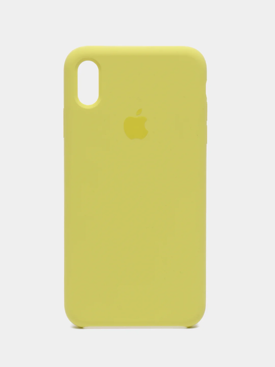 Желтый чехол для iPhone XS Max, Silicone Case