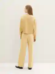 Коричневый базовый укороченный свитшот оверсайз Tom Tailor