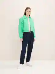 Свободные укороченные джинсы Barrel Momfit с заниженнной посадкой Tom Tailor
