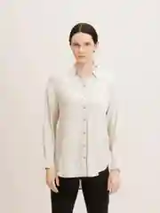 Серый меланж блузка женская Tom Tailor