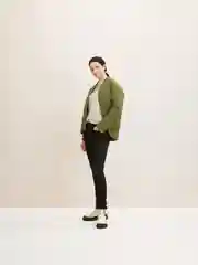 Серый меланж блузка женская Tom Tailor