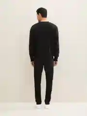 Черный классические прямые джинсы облегающeго кроя Troy Slim Tom Tailor