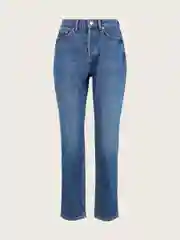 Синий свободные зауженные джинсы Mom Fit Tom Tailor