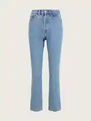 Голубой свободные зауженные джинсы Mom Fit Tom Tailor