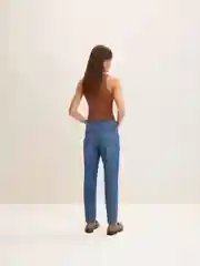 Синий свободные зауженные джинсы Mom Fit Tom Tailor