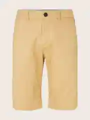 Коричневый прямые шорты Slim в стиле чинос Tom Tailor