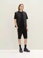 Черный прямые шорты Slim в стиле чинос Tom Tailor