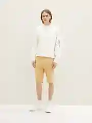 Коричневый прямые шорты Slim в стиле чинос Tom Tailor