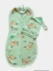 Мятный пеленка-кокон для новорожденных, на замке