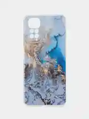 Голубой чехол на Xiaomi Redmi Note 11 4G Global/11S / Редми Ноут 11 Global/11S, с рисунком