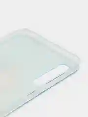 Светло-коричневый силиконовый чехол на Samsung Galaxy A50/A30s / Самсунг А50/А30s прозрачный, с рисунком