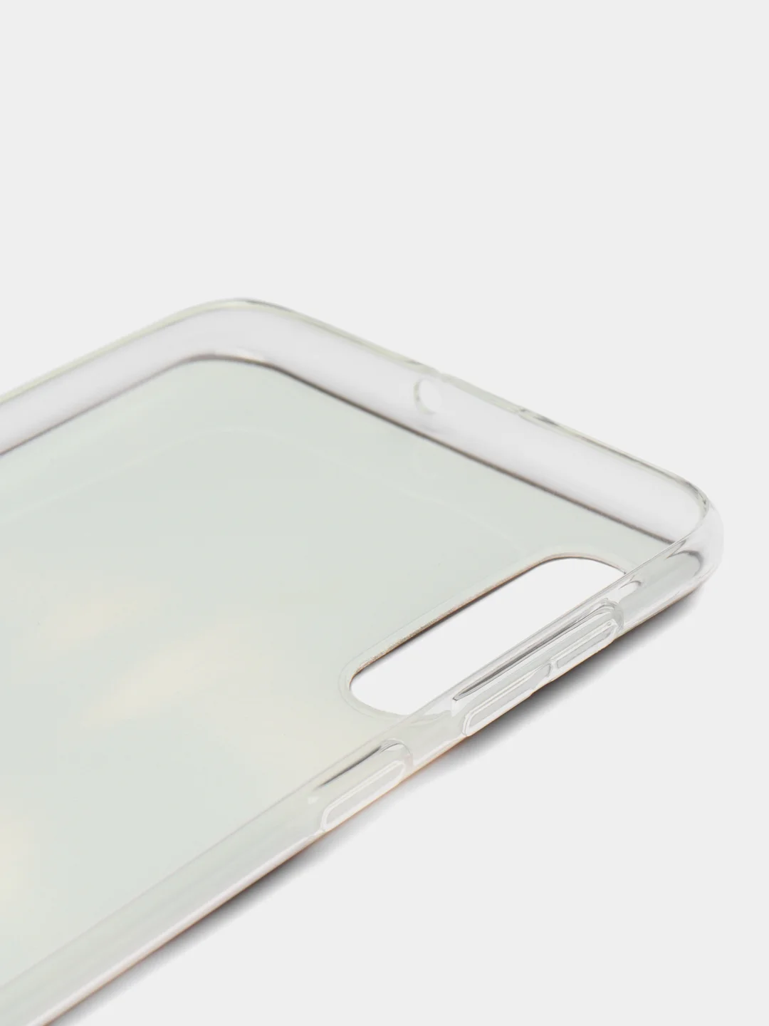 Коричневый силиконовый чехол на Samsung Galaxy A50/A30s / Самсунг А50/А30s прозрачный, с рисунком