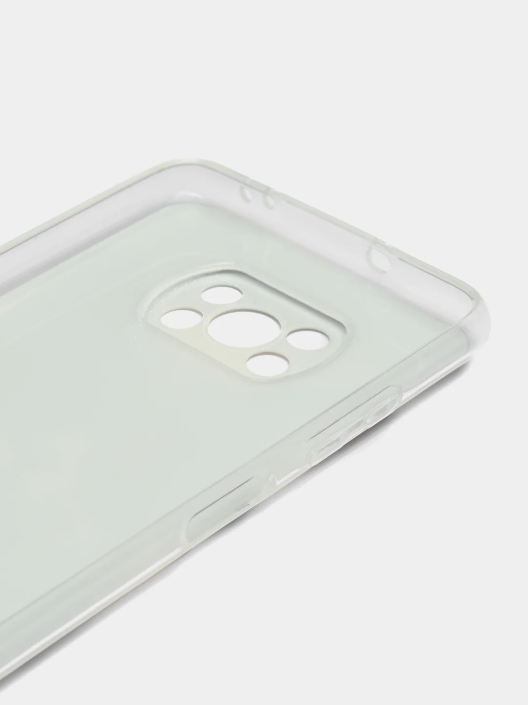 Синий меланж силиконовый чехол на Xiaomi Poco X3/X3 Pro / Сяоми Poco X3/Х3 Про прозрачный, с рисунком