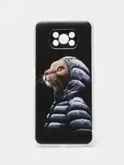 Лавандовый силиконовый чехол на Xiaomi Poco X3/X3 Pro / Сяоми Poco X3/Х3 Про прозрачный, с рисунком