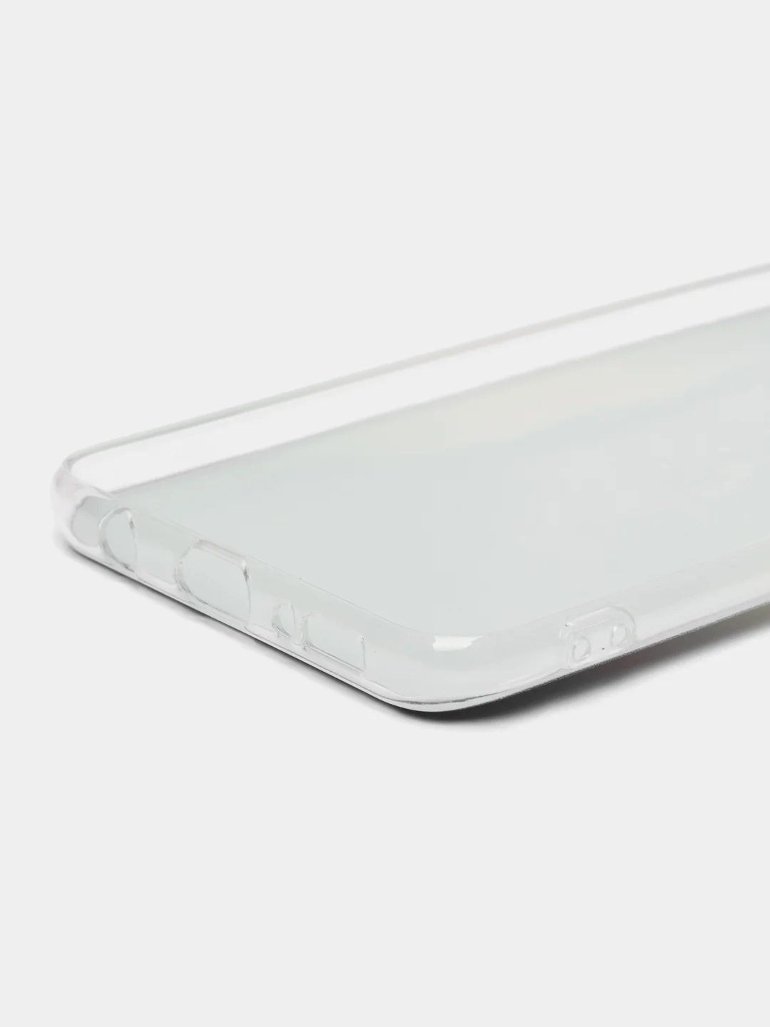 Синий меланж силиконовый чехол на Samsung Galaxy A50/A30s / Самсунг А50/А30s прозрачный, с рисунком