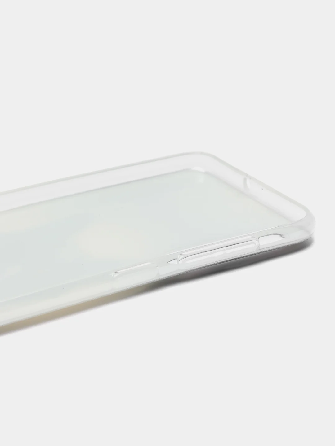 Синий меланж силиконовый чехол на Samsung Galaxy A50/A30s / Самсунг А50/А30s прозрачный, с рисунком