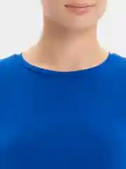 Синий лонгслив