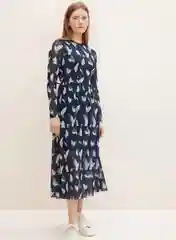 Платье женское Tom Tailor миди, шифоновое, двуслойное