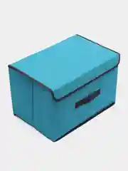 Голубой коробка для хранения, складная, стеллажная