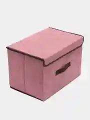 Розовый коробка для хранения, складная, стеллажная